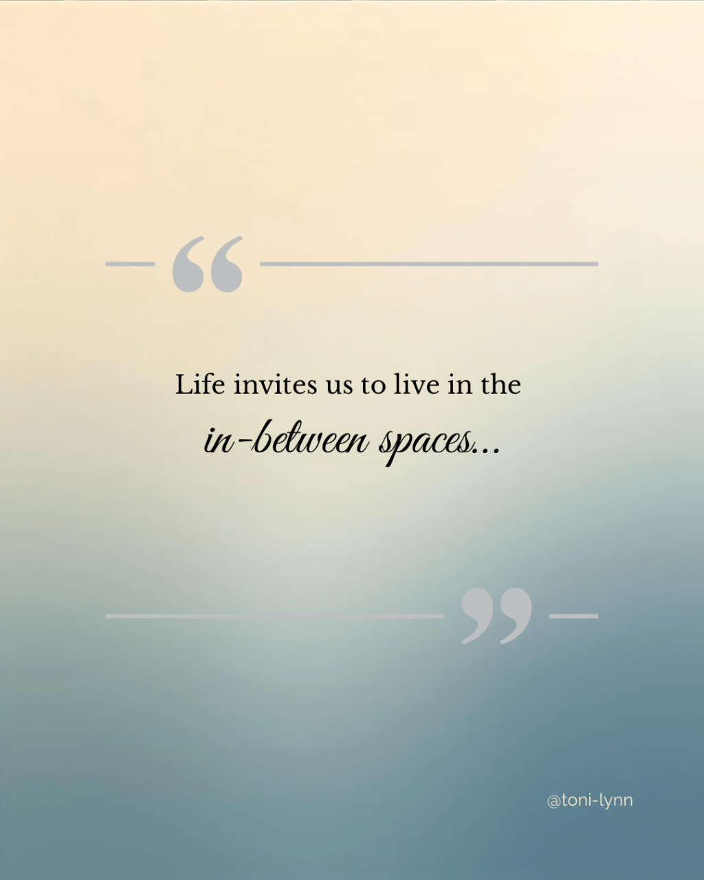 Disappointment and Reassurance